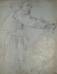 Study of a draped male figure